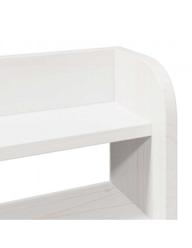 Letto senza Materasso Bianco 140x190 cm Legno Massello di Pino