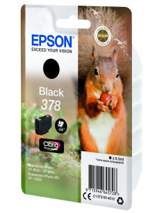 Epson Squirrel Singlepack Black 378 Claria Photo HD Ink 2