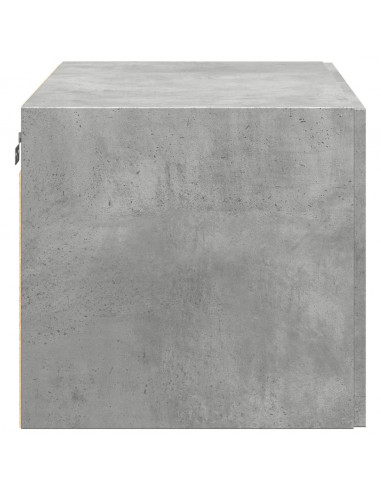 Mobile a Parete Grigio Cemento 80x42,5x40 cm Legno Multistrato