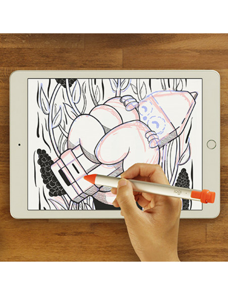 Logitech Crayon penna per PDA 20 g Arancione, Bianco