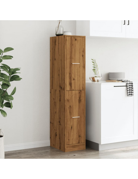 Armadietto da Farmacia Rovere 30x41x144,5 cm in Truciolato