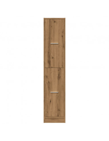 Armadietto da Farmacia Rovere 30x41x144,5 cm in Truciolato