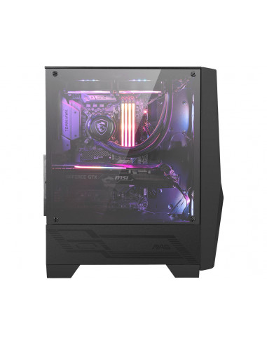 MSI MAG FORGE 100R computer case Midi Tower Nero, Trasparente