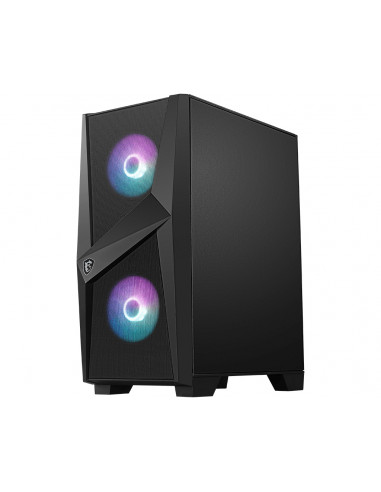 MSI MAG FORGE 100R computer case Midi Tower Nero, Trasparente