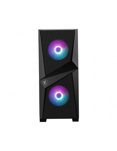 MSI MAG FORGE 100R computer case Midi Tower Nero, Trasparente