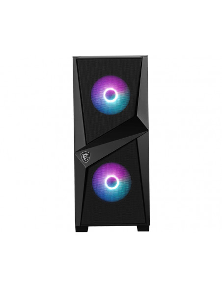 MSI MAG FORGE 100R computer case Midi Tower Nero, Trasparente