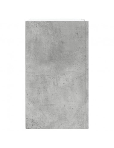 Armadietto a Muro Grigio Cemento 75x35x60 cm in Truciolato
