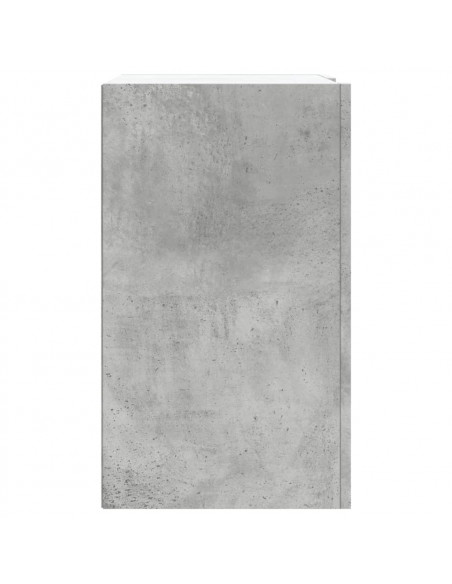 Armadietto a Muro Grigio Cemento 75x35x60 cm in Truciolato