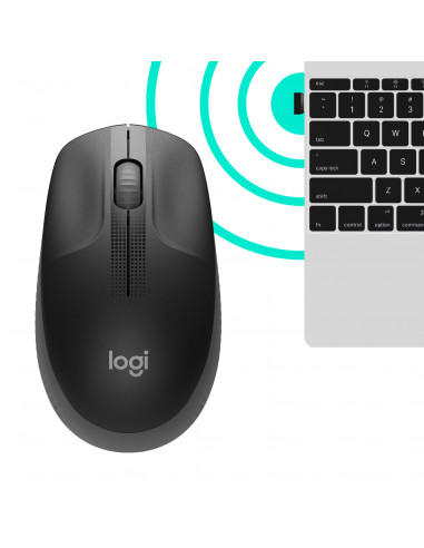 Logitech M190 mouse Ufficio Ambidestro RF Wireless Ottico 1000 DPI