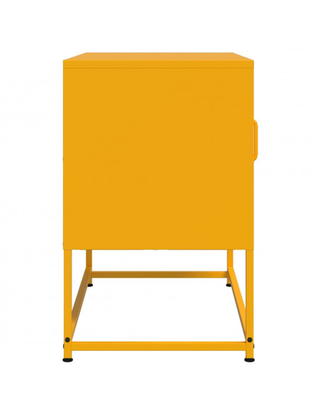 Mobile TV Giallo Senape 68x39x60,5 cm in Acciaio