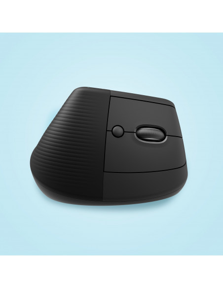 Logitech Lift Mouse Ergonomico Verticale, Senza Fili, Ricevitore Bluetooth o Logi Bolt USB, Clic Silenziosi, 4 Tasti, Compatibil