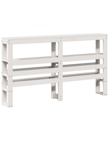 Letto senza Materasso Bianco 160x200 cm Legno Massello di Pino