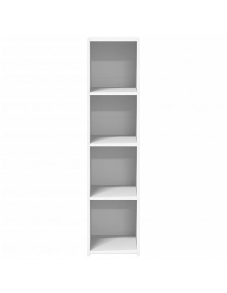 Credenza Bianca 30x41x124 cm in Legno Multistrato
