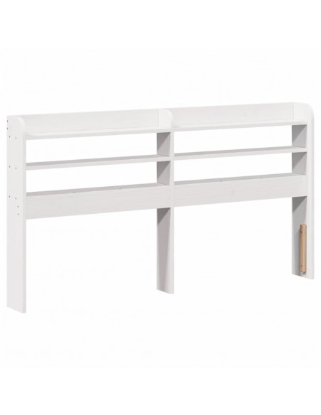 Letto senza Materasso Bianco 150x200 cm Legno Massello di Pino