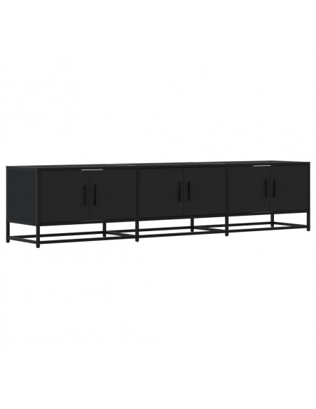 Mobile Porta TV Nero 180x35x41 cm in Truciolato