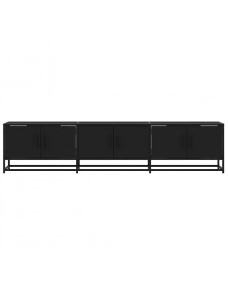 Mobile Porta TV Nero 180x35x41 cm in Truciolato