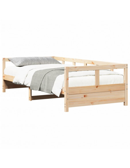 Dormeuse Naturale 90x190 cm in Legno Massello Pino