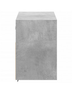 Mobile TV a Parete con Luci LED Grigio Cemento 100x31x45 cm 2