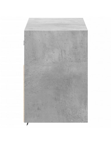 Mobile TV a Parete con Luci LED Grigio Cemento 100x31x45 cm