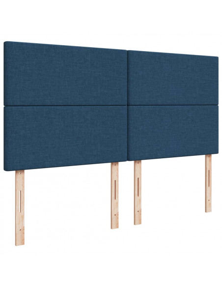 Giroletto a Molle con Materasso Blu 180x200 cm in Tessuto