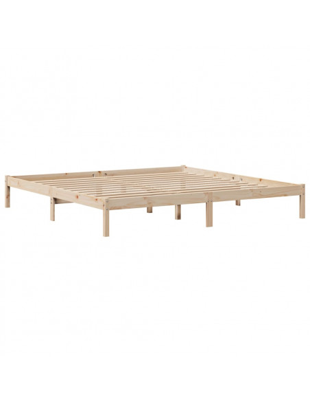 Letto senza Materasso 180x200 cm in Legno Massello di Pino