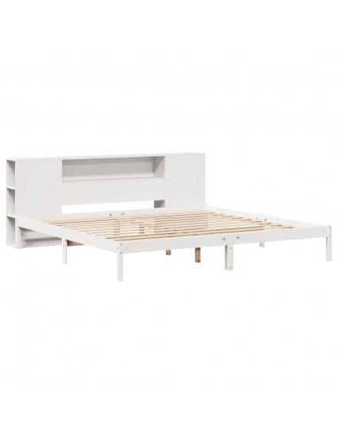 Giroletto con Libreria senza Materasso 180x200 cm in Legno Pino