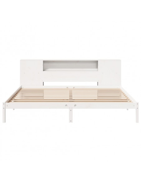 Giroletto con Libreria senza Materasso 180x200 cm in Legno Pino