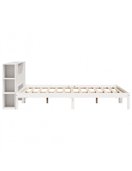 Giroletto con Libreria senza Materasso 180x200 cm in Legno Pino