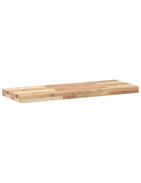 Mensole da Parete 3 pz 80x30x4 cm Legno Acacia Non Trattato