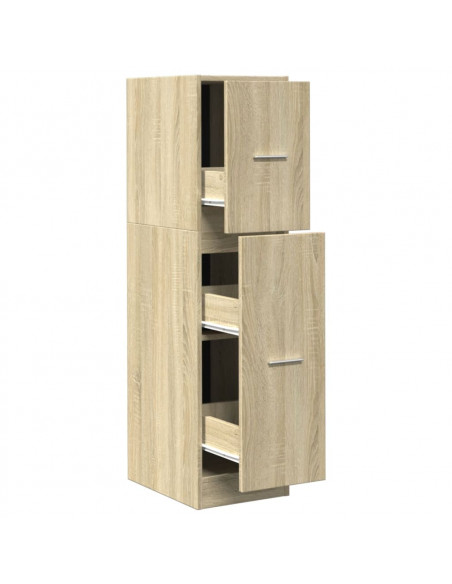 Armadietto da Farmacia Rovere Sonoma 30x41x118 cm in Truciolato