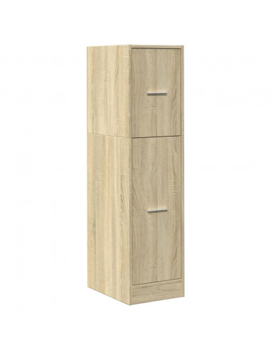 Armadietto da Farmacia Rovere Sonoma 30x41x118 cm in Truciolato