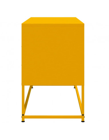 Mobile TV Giallo Senape 100,5x39x60,5 cm in Acciaio
