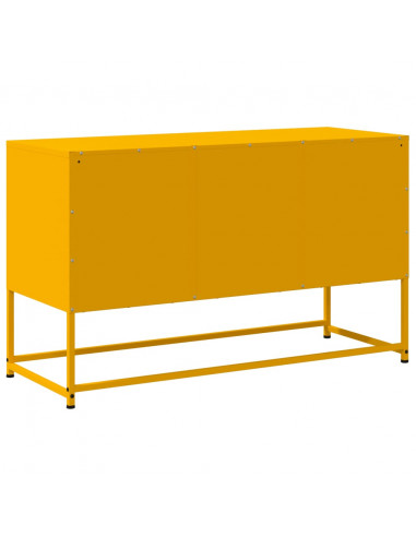 Mobile TV Giallo Senape 100,5x39x60,5 cm in Acciaio