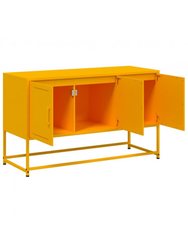 Mobile TV Giallo Senape 100,5x39x60,5 cm in Acciaio