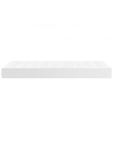 Materasso a Molle per Bambini Bianco 80x160 cm in Tessuto