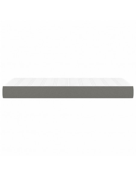 Materasso a Molle per Bambini Grigio Scuro 80x160 cm in Tessuto