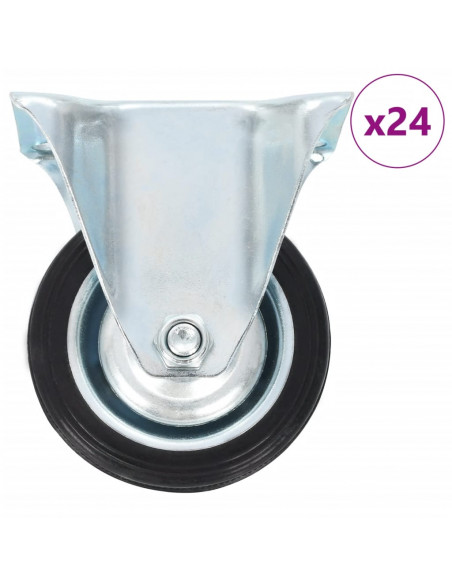 Rotelle Fisse 24 pz 75 mm