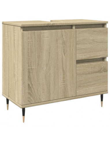 Mobile Lavabo da Bagno Rovere Sonoma 65x33x60 cm in Truciolato