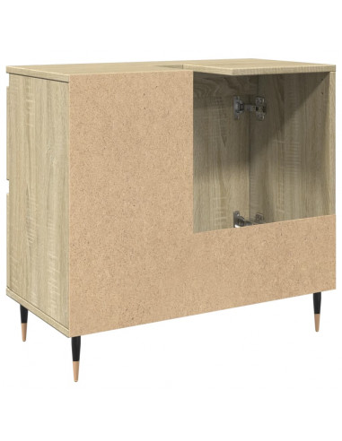 Mobile Lavabo da Bagno Rovere Sonoma 65x33x60 cm in Truciolato