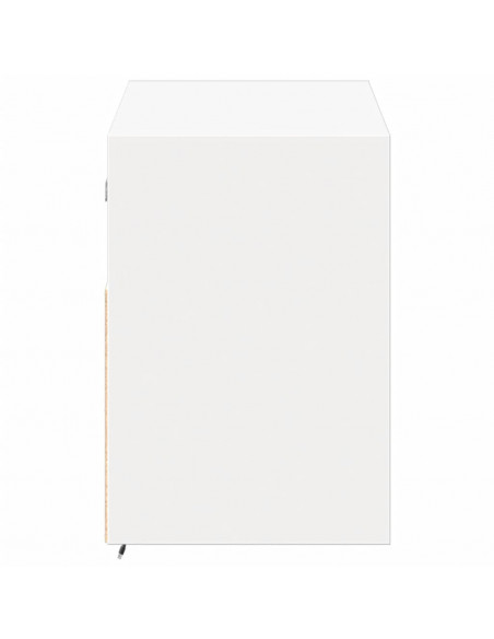 Mobile TV a Parete con Luci LED Bianco 100x31x45 cm