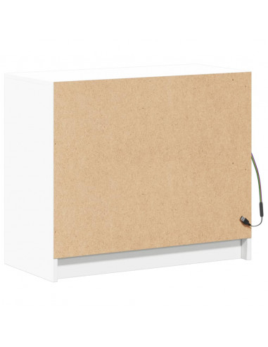 Credenza con LED Bianca 72x34x61 cm in Legno Multistrato