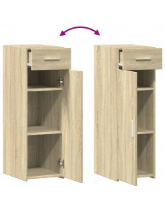 Credenza Rovere Sonoma 30x42,5x93 cm in Legno Multistrato 2