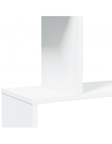 Libreria Divisorio 5 Ripiani Bianca 70x24x161 cm in Truciolato