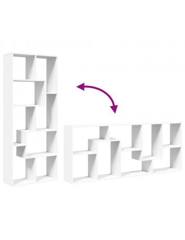 Libreria Divisorio Bianca 67x25x161,5 cm in Truciolato