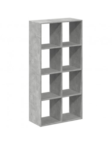 Libreria Divisorio Grigio Cemento 69,5x29x137,5cm in Truciolato