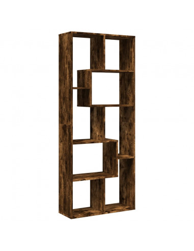 Libreria Divisorio Rovere Fumo 67x25x161,5 cm in Truciolato