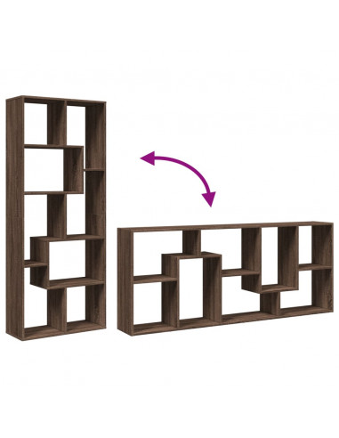 Libreria Divisorio Rovere Marrone 67x25x161,5 cm in Truciolato