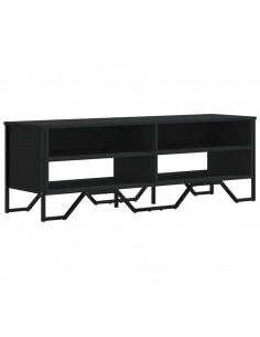 Mobile Porta TV Nero 122x34x41 cm in Legno Multistrato 2