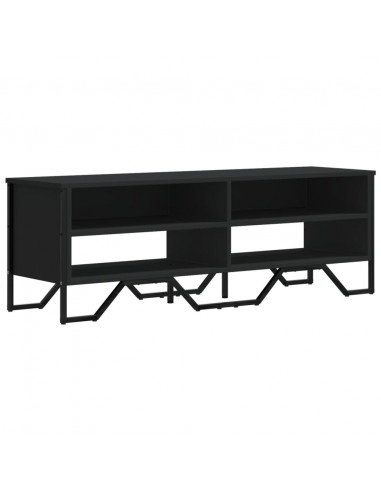 Mobile Porta TV Nero 122x34x41 cm in Legno Multistrato