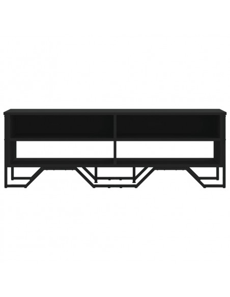 Mobile Porta TV Nero 122x34x41 cm in Legno Multistrato